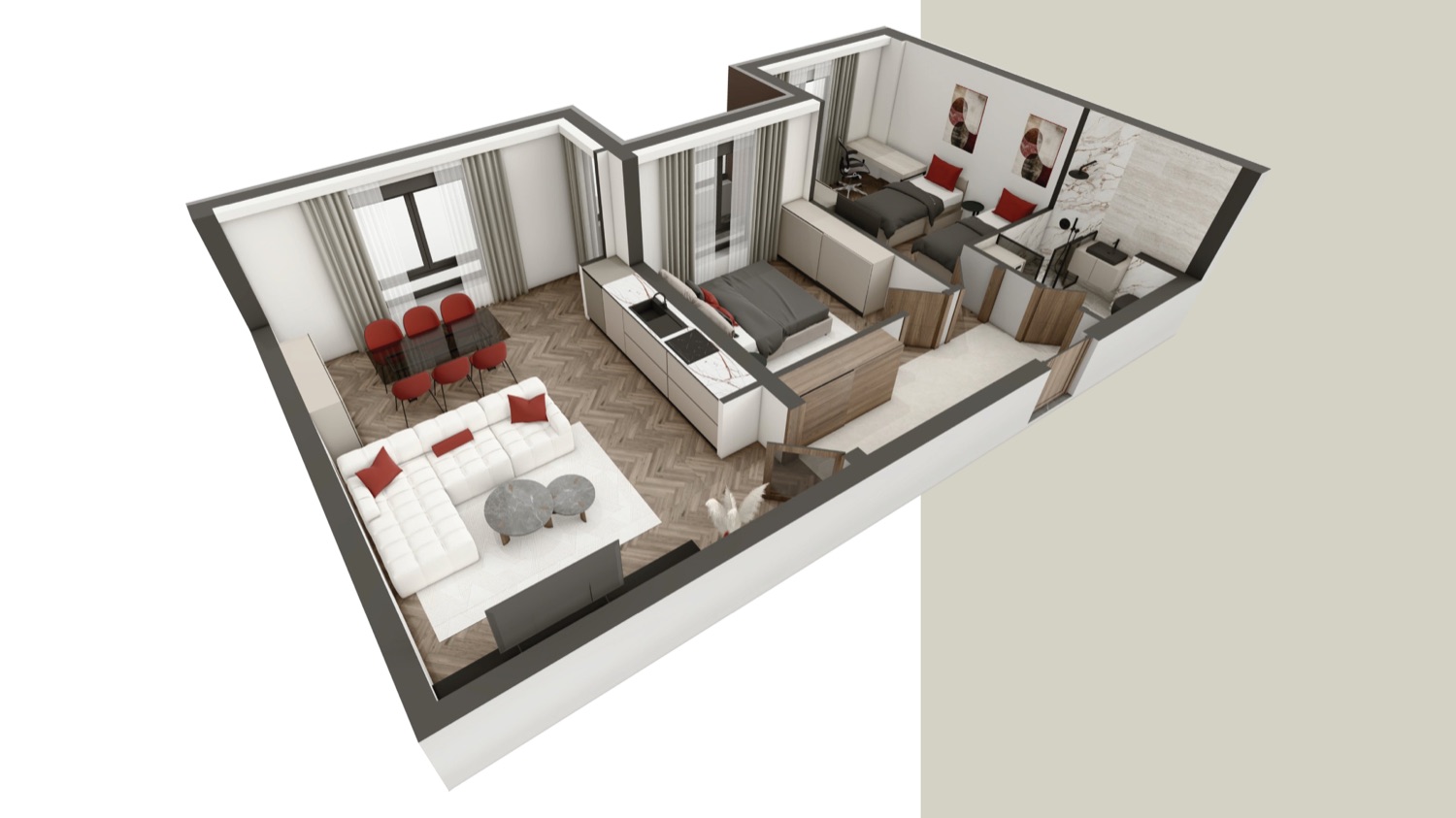Stan 90 — 3D prikaz